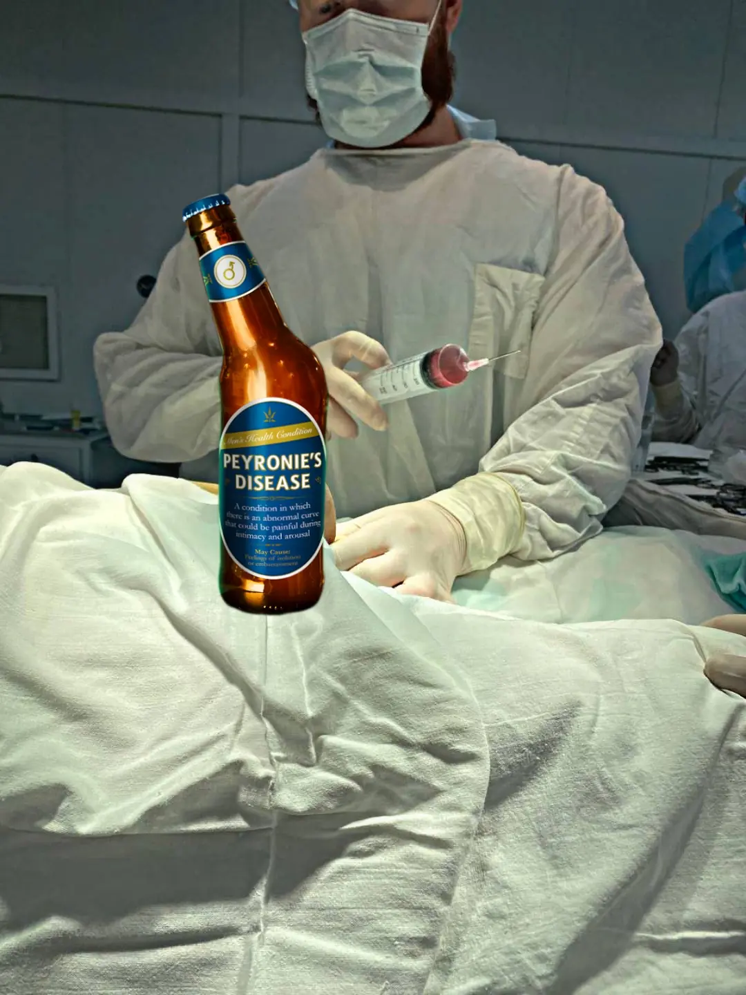 Artem Ershov during reconstructive surgery for Peyronie's disease